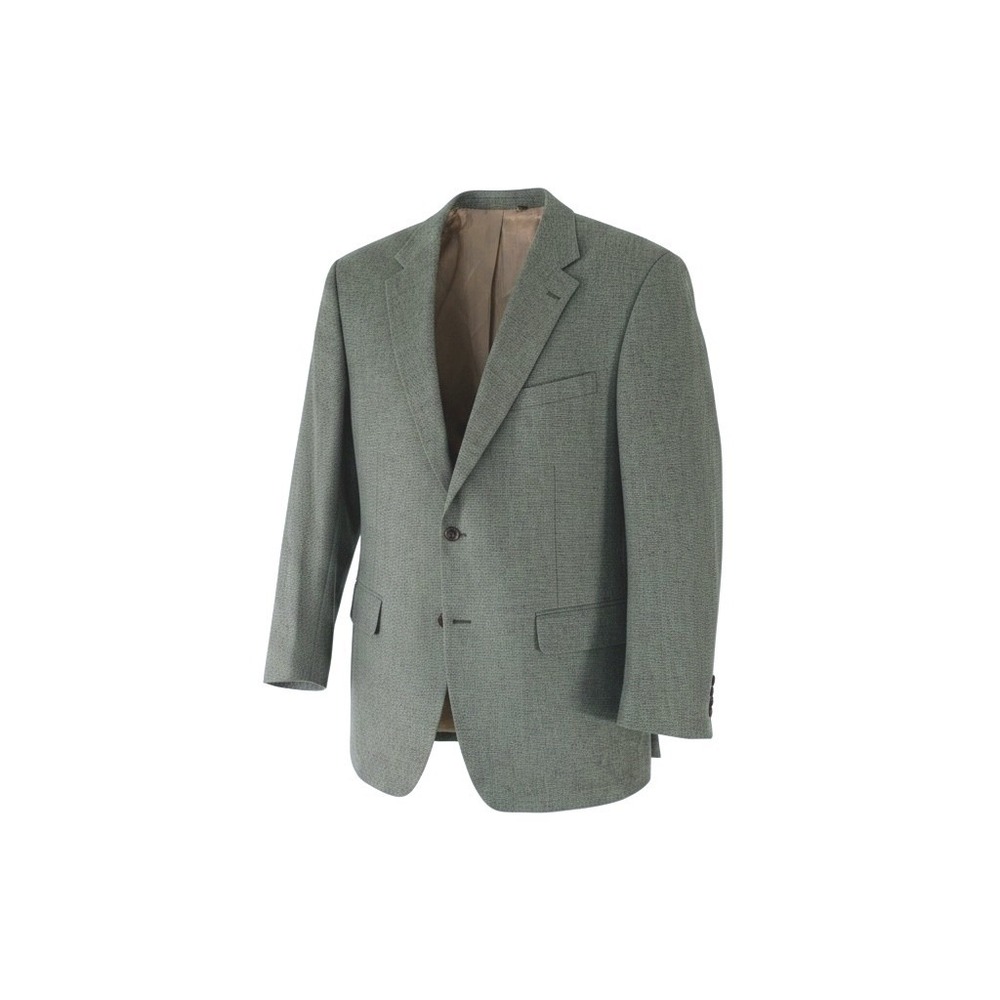 Orvis Mens 48L Blazer Green Tan Micro Check Two Button Sport Coat Jacket Long